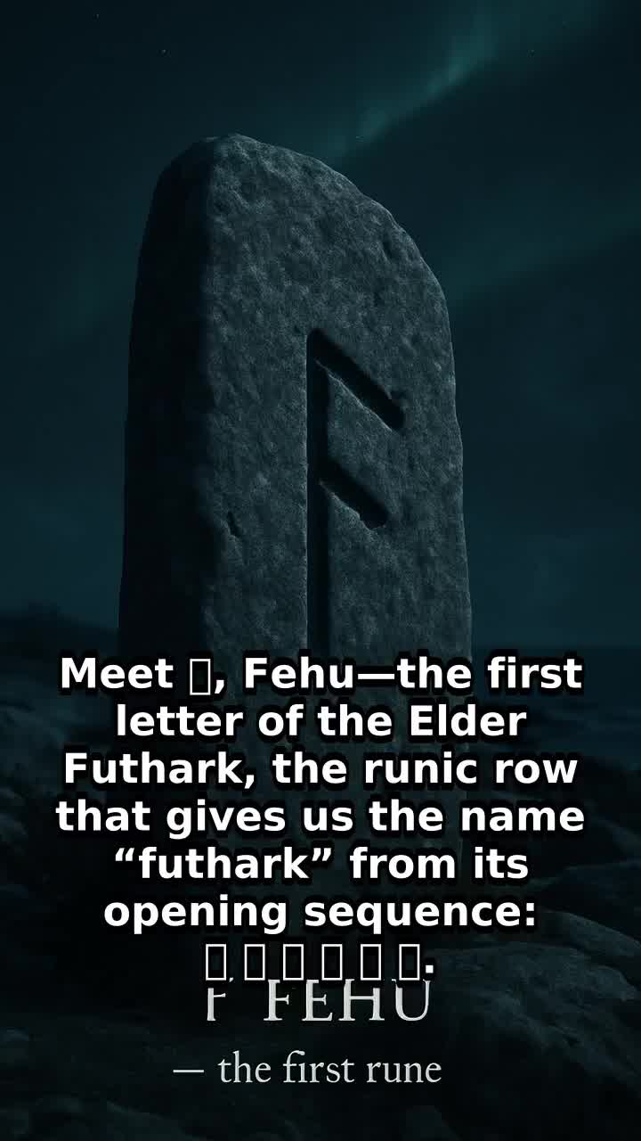 The Runic Letter ᚠ